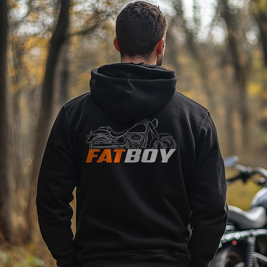 Harley-Davidson FLSTF & FLSTFI Fat Boy 2000 - 2017 Inspired Hoodie - Biker Motorcycle Sweatshirt