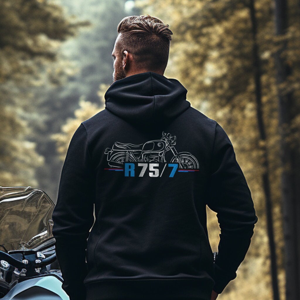 BMW R75/7 Hoodie - Motorcycle Sweatshirt for Motorrad Riders
