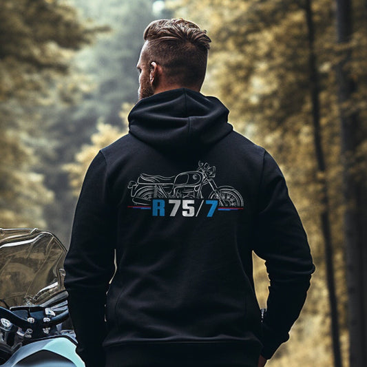 BMW R75/7 Hoodie - Motorcycle Sweatshirt for Motorrad Riders