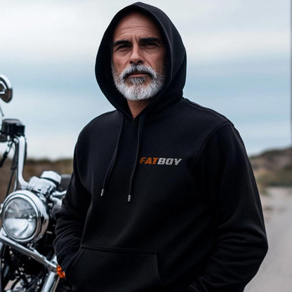 Harley-Davidson FLFB Fat Boy Inspired Hoodie - Biker Motorcycle Sweatshirt