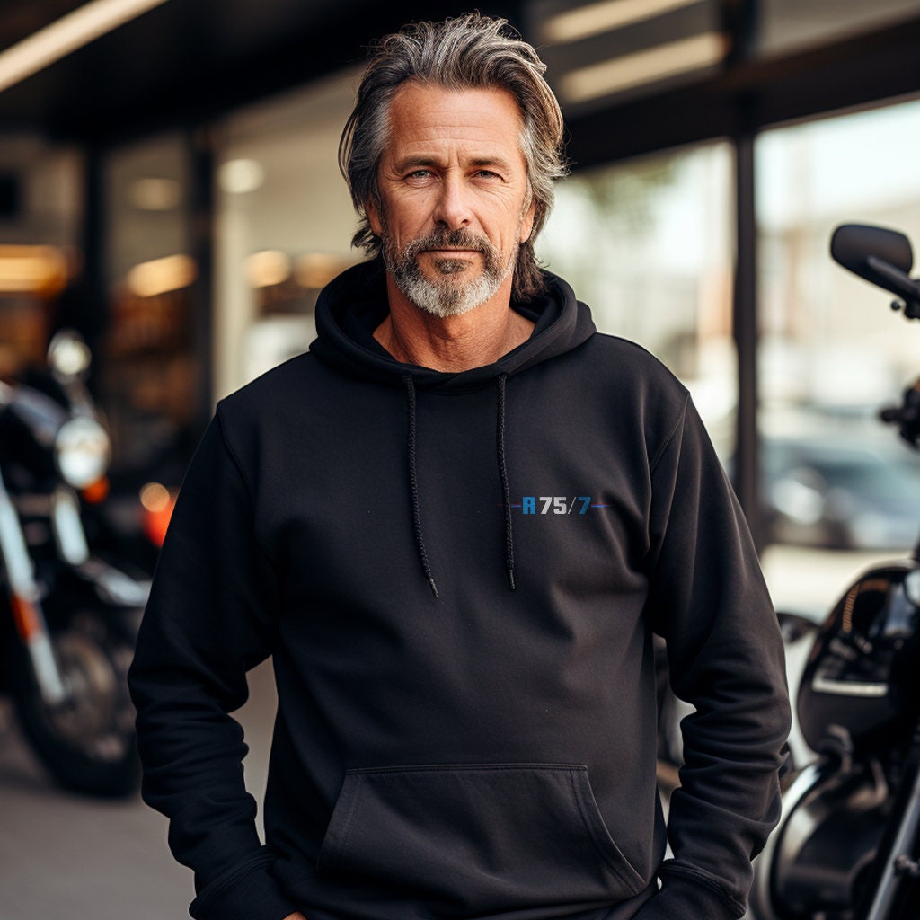 BMW R75/7 Hoodie - Motorcycle Sweatshirt for Motorrad Riders