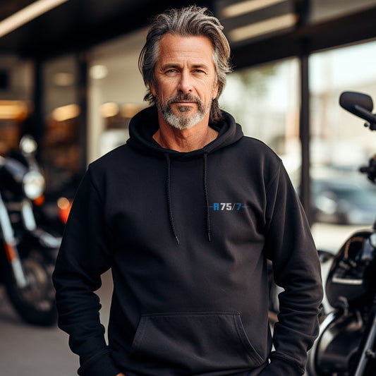 BMW R75/7 Hoodie - Motorcycle Sweatshirt for Motorrad Riders