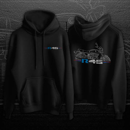 BMW R 45 Hoodie - Motorcycle Sweatshirt for Motorrad Riders