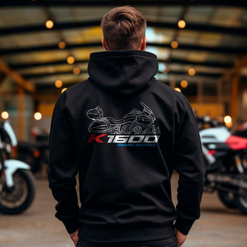 BMW K1600 Grand America Hoodie - Motorcycle Sweatshirt for Motorrad Riders