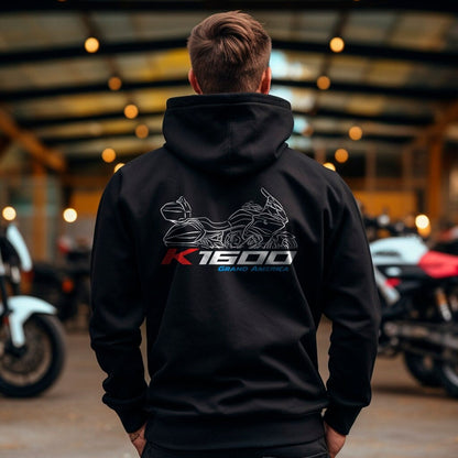 BMW K1600 Grand America Hoodie - Motorcycle Sweatshirt for Motorrad Riders