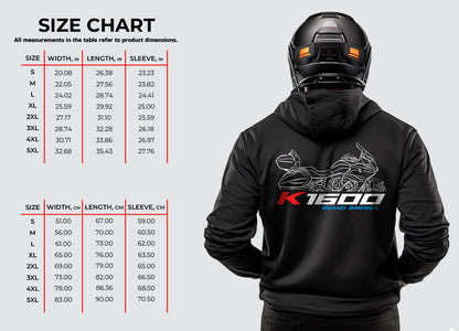 BMW K1600 Grand America Hoodie - Motorcycle Sweatshirt for Motorrad Riders