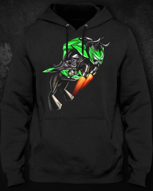 Kawasaki Z 800 Inspired Hoodie - Motorcycle Sweatshirt for Riders