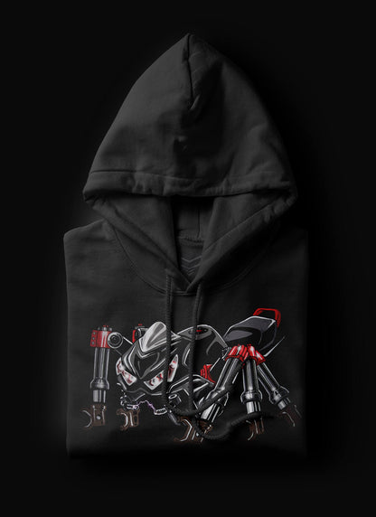 Kawasaki ZX14R Inspired Hoodie - Motorcycle Sweatshirt for Riders