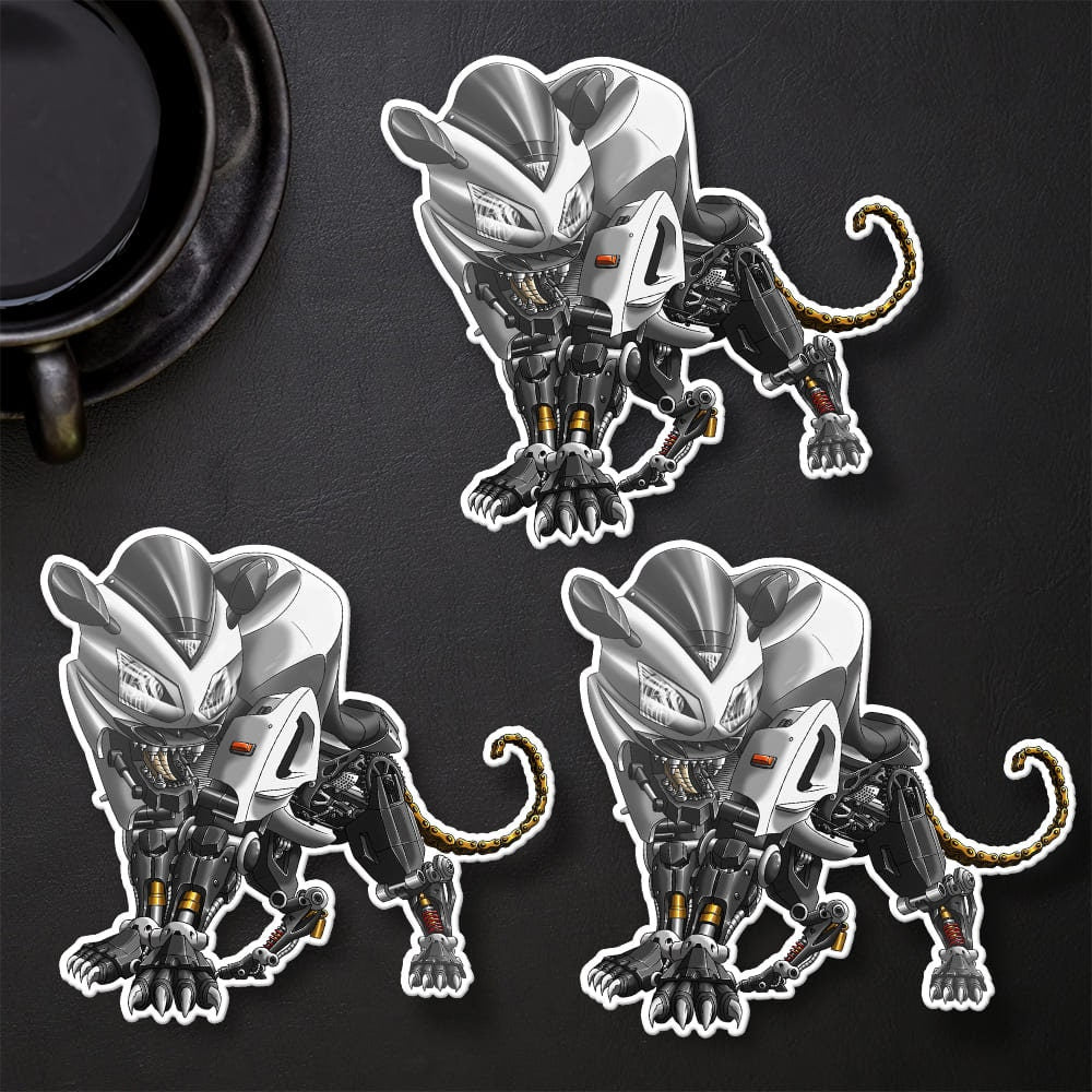 Kawasaki ZX12R Panther 2003-06 Inspired Stickers - Set of 3 Motorcycle Decals for Riders