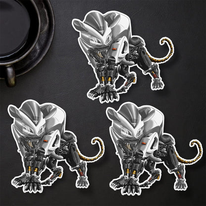 Kawasaki ZX12R Panther 2003-06 Inspired Stickers - Set of 3 Motorcycle Decals for Riders