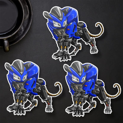 Kawasaki ZX12R Panther 2003-06 Inspired Stickers - Set of 3 Motorcycle Decals for Riders