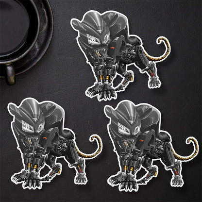 Kawasaki ZX12R Panther 2003-06 Inspired Stickers - Set of 3 Motorcycle Decals for Riders