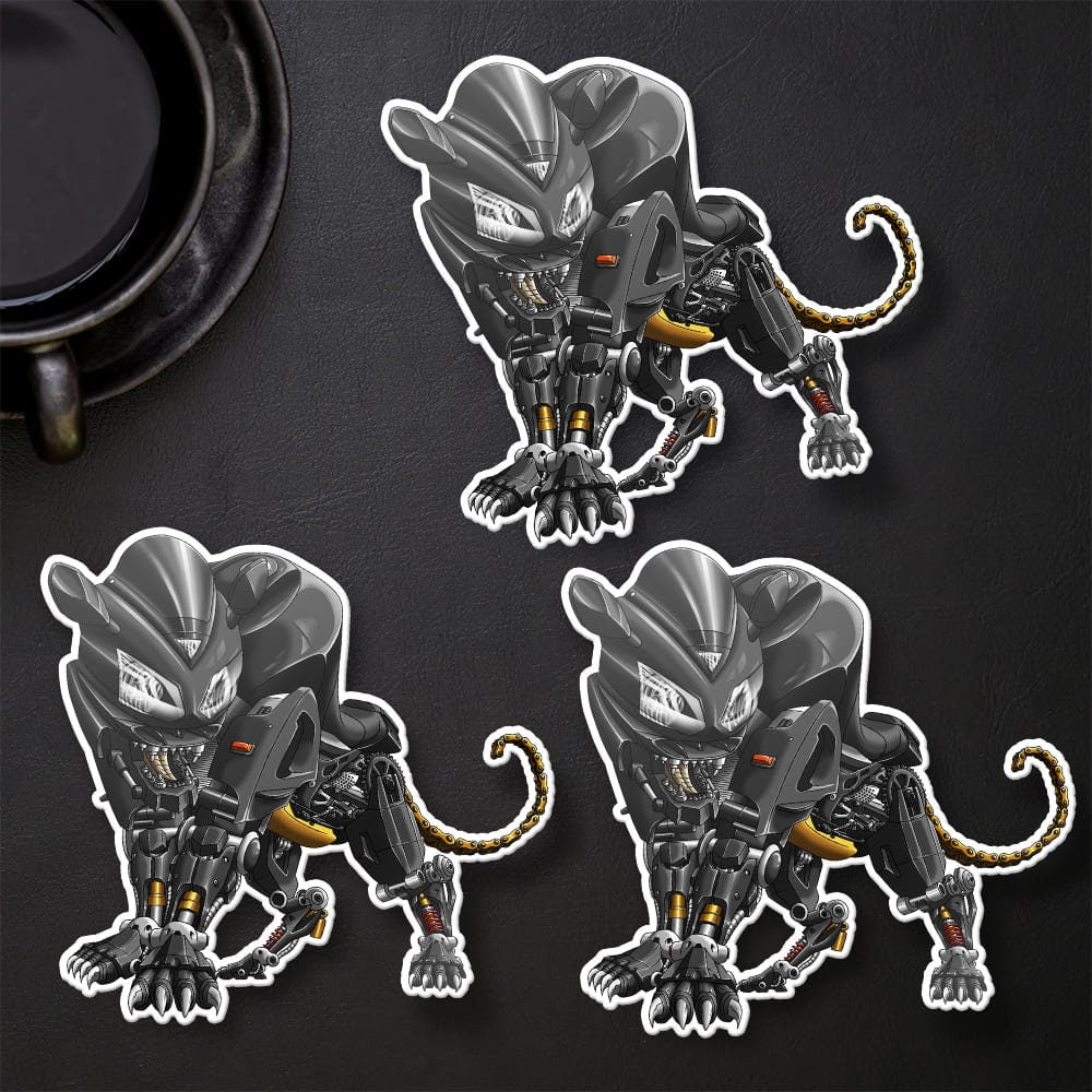 Kawasaki ZX12R Panther 2003-06 Inspired Stickers - Set of 3 Motorcycle Decals for Riders