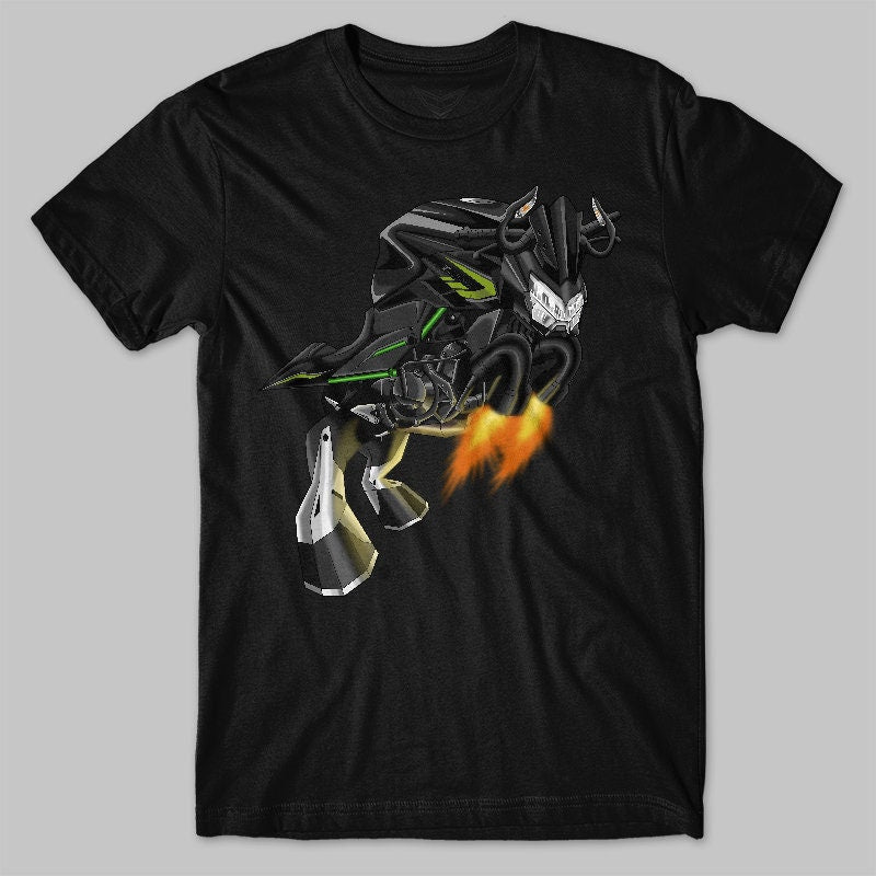 Kawasaki Z 400 Inspired T-Shirt - Motorcycle Tee Shirt for Riders