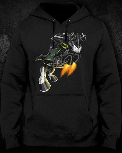 Kawasaki Z 400 Inspired Hoodie - Motorcycle Sweatshirt for Riders