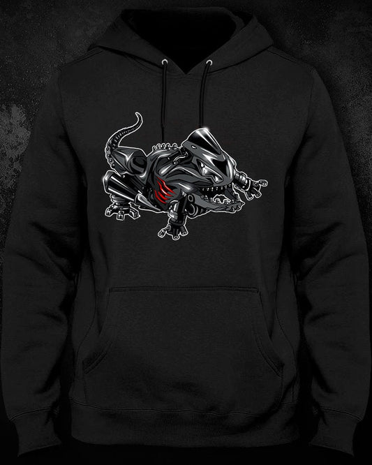 Kawasaki ZX14R Inspired Hoodie - Motorcycle Sweatshirt for Riders