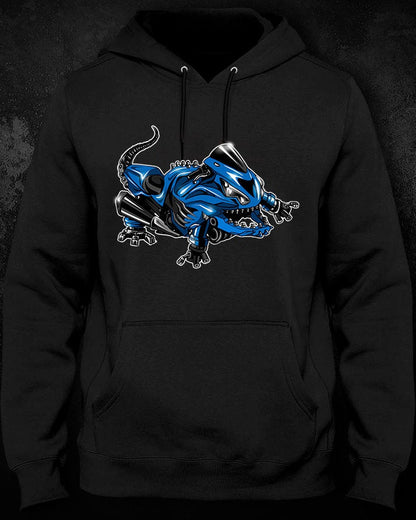 Kawasaki ZX14R Inspired Hoodie - Motorcycle Sweatshirt for Riders