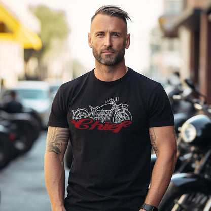 Indian Chief T-Shirt - Motorcycle Tee Shirt for Biker