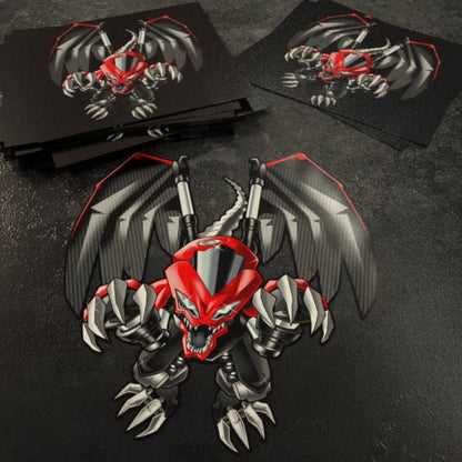 Kawasaki Ninja 650 Inspired Stickers - Set of 3 Motorcycle Decals for Riders