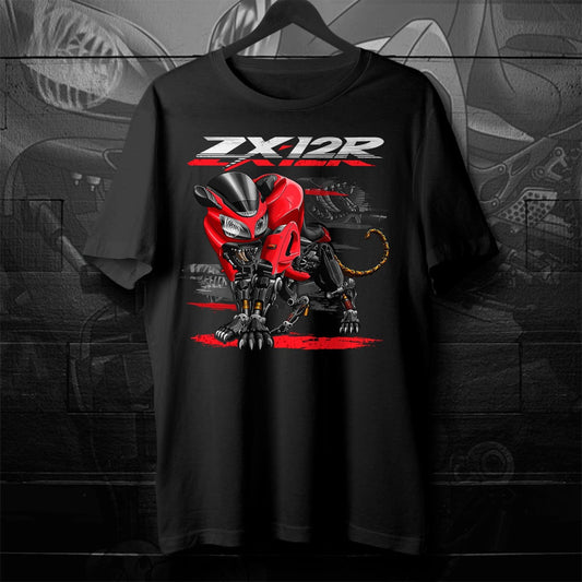 Kawasaki ZX12R Panther 2000-02 Inspired T-Shirt - Motorcycle Tee Shirt for Riders