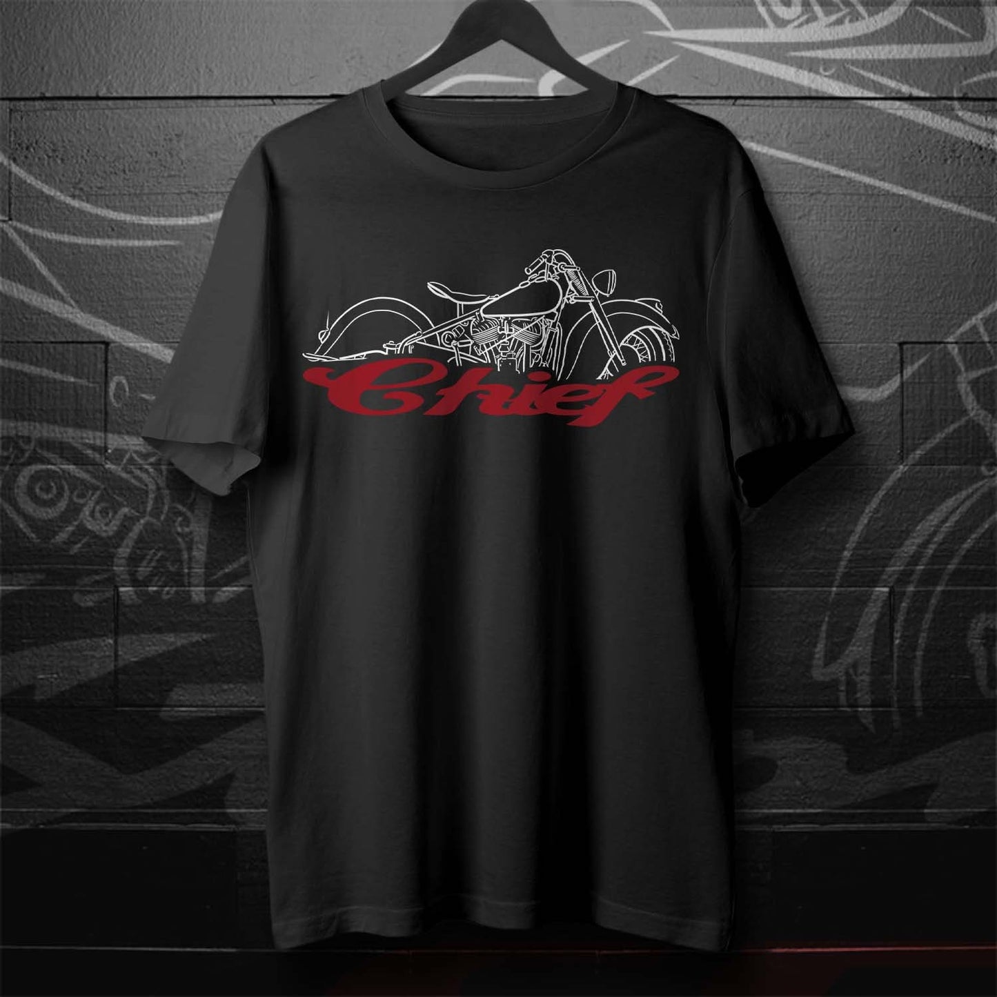 Indian Chief T-Shirt - Motorcycle Tee Shirt for Biker
