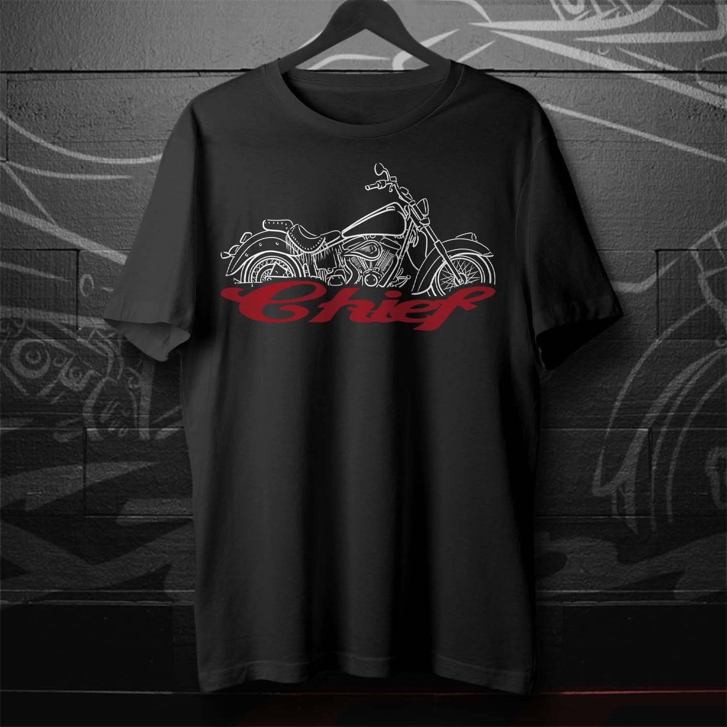 Indian Chief T-Shirt - Motorcycle Tee Shirt for Biker