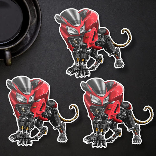 Kawasaki ZX12R Panther 2000-02 Inspired Stickers - Set of 3 Motorcycle Decals for Riders