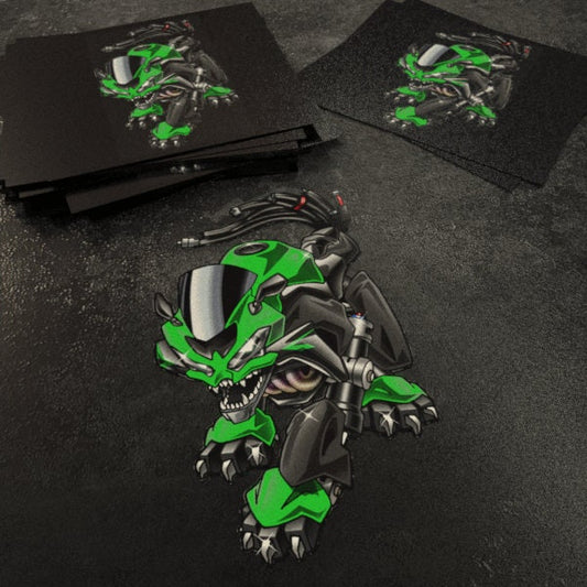 Kawasaki ZX-6R 2019-21 Inspired Stickers - Set of 3 Motorcycle Decals for Riders