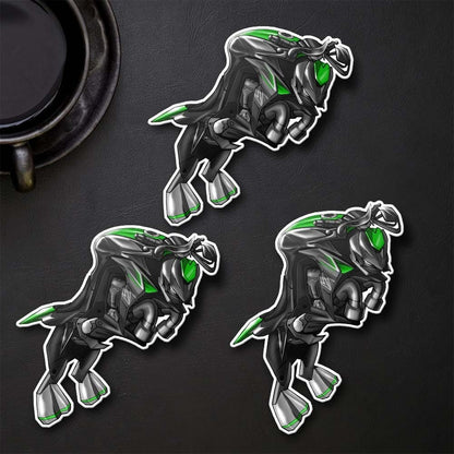 Kawasaki Z 1000 2017-20 Inspired Stickers - Set of 3 Motorcycle Decals for Riders