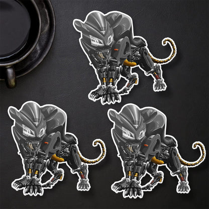Kawasaki ZX12R Panther 2000-02 Inspired Stickers - Set of 3 Motorcycle Decals for Riders