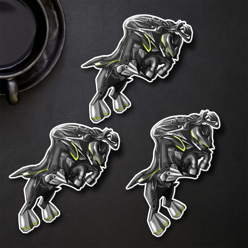 Kawasaki Z 1000 2017-20 Inspired Stickers - Set of 3 Motorcycle Decals for Riders