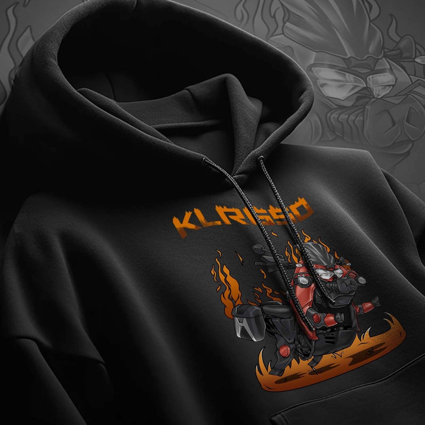 Kawasaki KLR650 2022-24 Inspired Hoodie - Motorcycle Sweatshirt for Riders