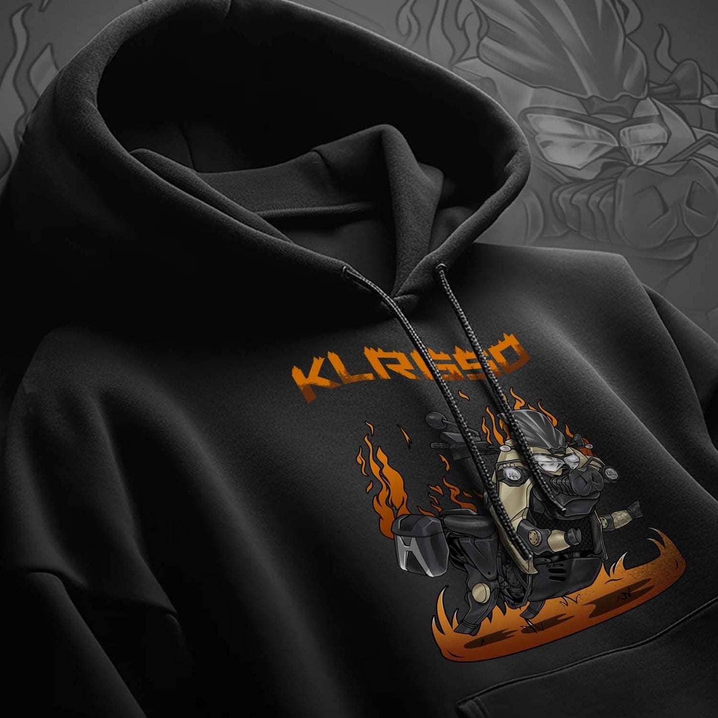 Kawasaki KLR650 2022-24 Inspired Hoodie - Motorcycle Sweatshirt for Riders