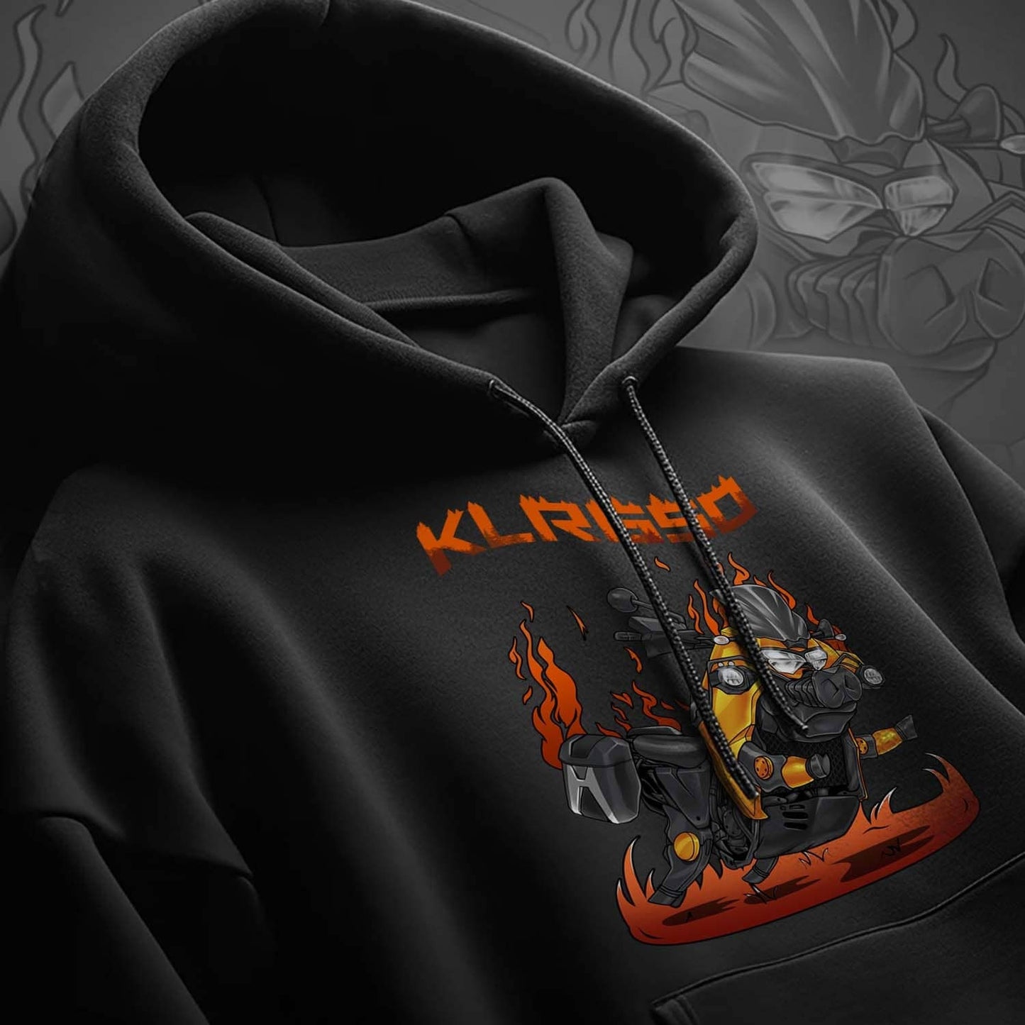 Kawasaki KLR650 2022-24 Inspired Hoodie - Motorcycle Sweatshirt for Riders