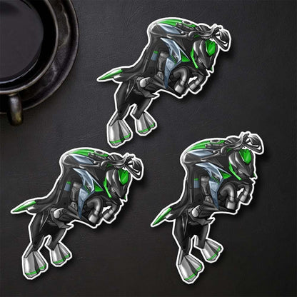 Kawasaki Z 1000 2017-20 Inspired Stickers - Set of 3 Motorcycle Decals for Riders