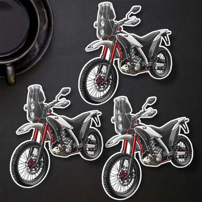 AJP PR7 Stickers - Set of 3 Motorcycle Decals for Riders