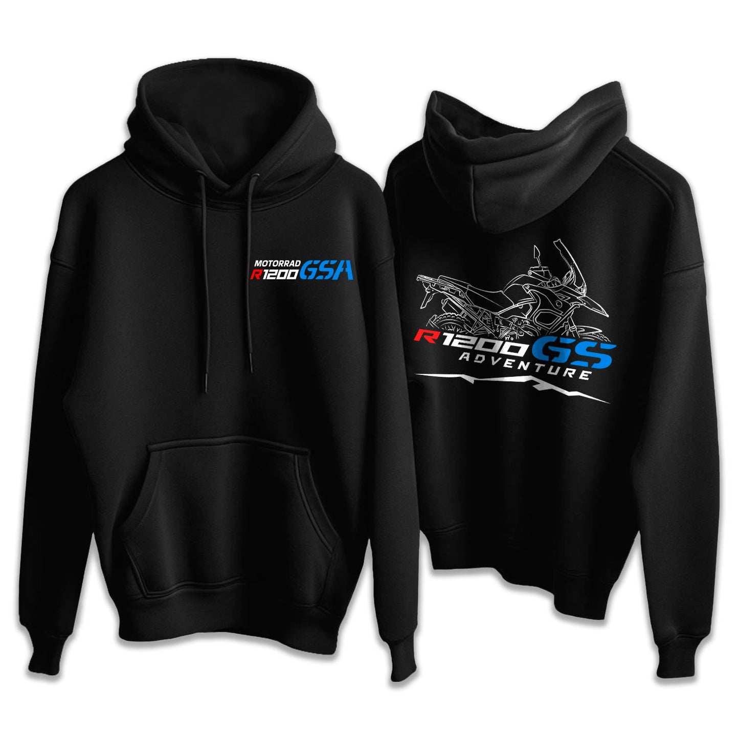 BMW R1200GSA Hoodie - Motorcycle Sweatshirt for Motorrad Riders