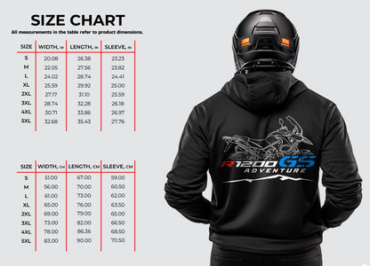 BMW R1200GSA Hoodie - Motorcycle Sweatshirt for Motorrad Riders