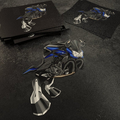 Kawasaki Z 400 Inspired Stickers - Set of 3 Motorcycle Decals for Riders