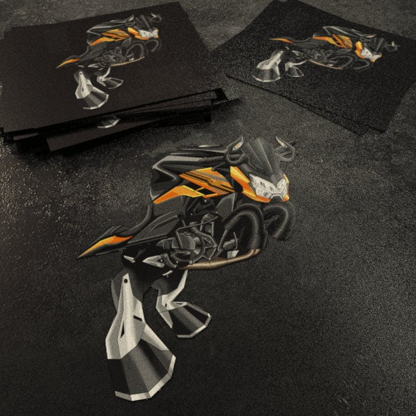 Kawasaki Z 400 Inspired Stickers - Set of 3 Motorcycle Decals for Riders