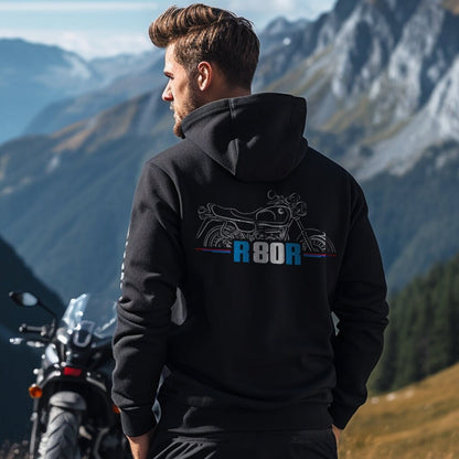 BMW R80R Hoodie - Motorcycle Sweatshirt for Motorrad Riders