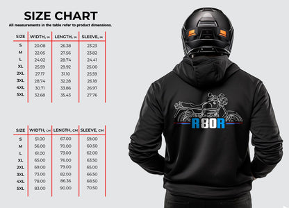 BMW R80R Hoodie - Motorcycle Sweatshirt for Motorrad Riders