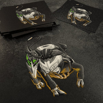 Kawasaki Z 900 Inspired Stickers - Set of 3 Motorcycle Decals for Riders