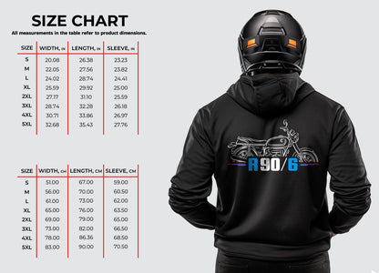 BMW R90/6 Hoodie - Motorcycle Sweatshirt for Motorrad Riders