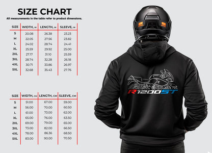 BMW R1200ST Hoodie - Motorcycle Sweatshirt for Motorrad Riders