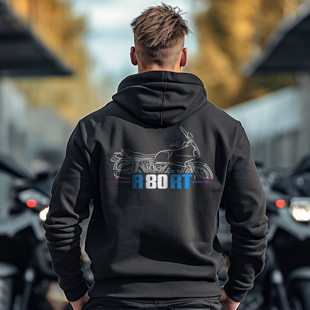 BMW R80RT Hoodie - Motorcycle Sweatshirt for Motorrad Riders