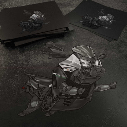 Kawasaki KLR650 2015-18 Inspired Stickers - Set of 3 Motorcycle Decals for Riders
