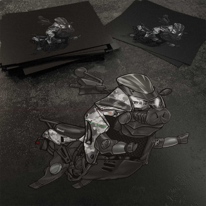 Kawasaki KLR650 2015-18 Inspired Stickers - Set of 3 Motorcycle Decals for Riders