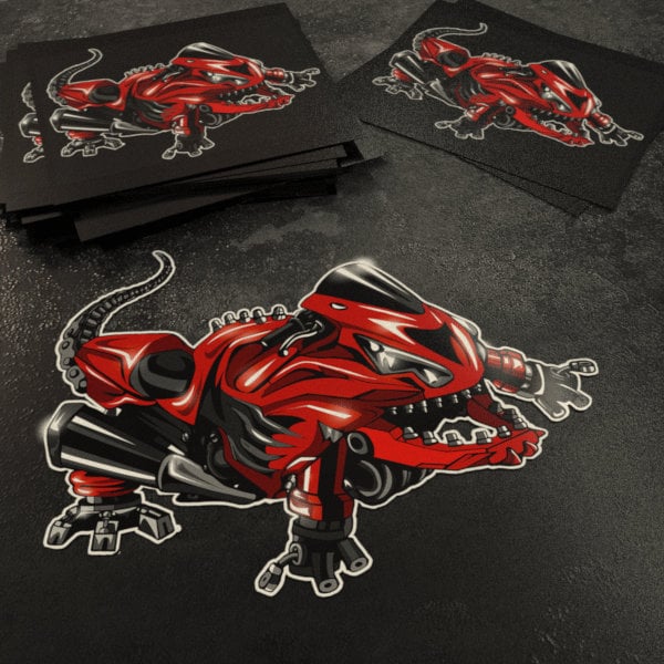 Kawasaki ZX14R Inspired Stickers - Set of 3 Motorcycle Decals for Riders