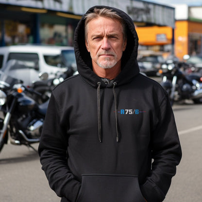 BMW R75/6 Hoodie - Motorcycle Sweatshirt for Motorrad Riders